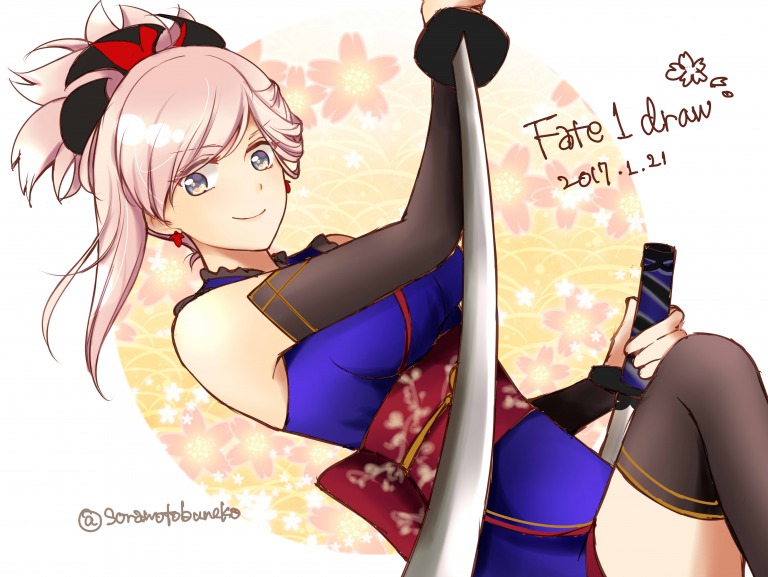 miyamoto musashi (fate and 1 more) drawn by srnk