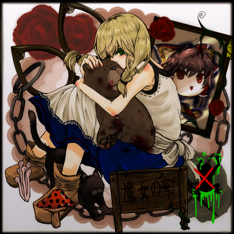 viola and nekomaguro (touhou and 1 more) drawn by kircassis