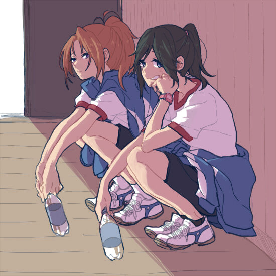 kasaki nozomi and nakagawa natsuki (hibike! euphonium and 1 more) drawn by ree_(re-19)