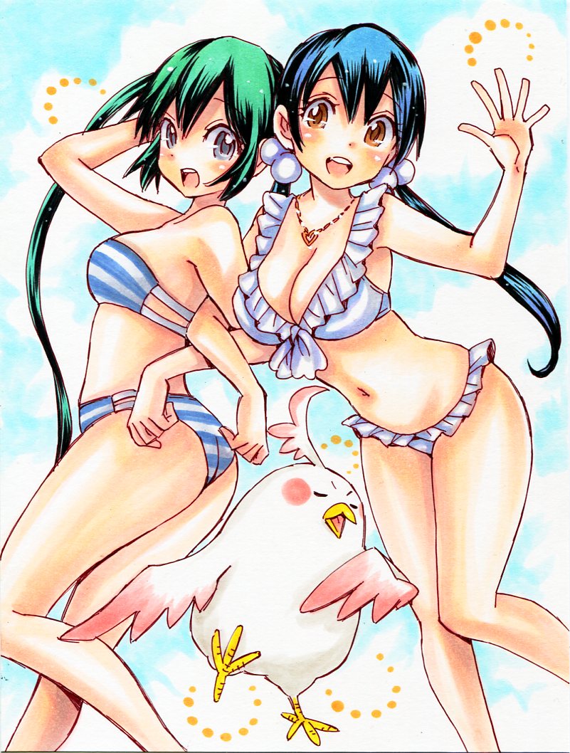 nakano azusa, kitashirakawa tamako, and dera mochimazzui (k-on! and 2 more) drawn by rodeorodeo