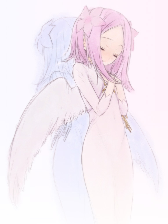 harvestasya vista and harvestasya xp (ar tonelico and 1 more) drawn by utsugi_(skydream)