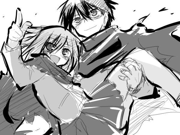 asahina samidare and amamiya yuuhi (hoshi no samidare) drawn by isshitaira