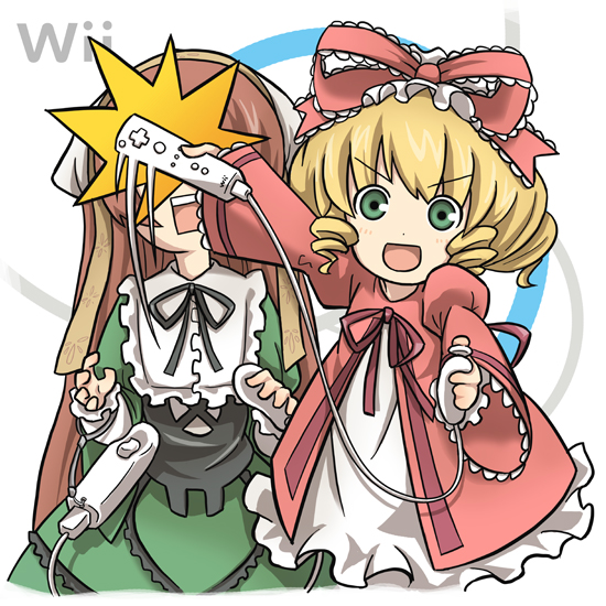 suiseiseki and hinaichigo (rozen maiden) drawn by aka_(s3637)