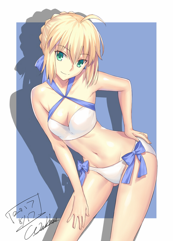 artoria pendragon (fate and 1 more) drawn by werkbau