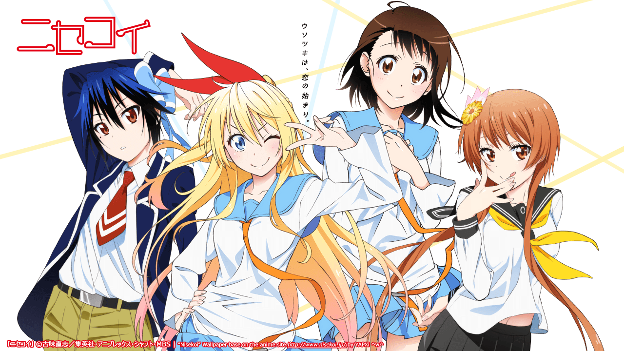 Kirisaki Chitoge Onodera Kosaki Tsugumi Seishirou And Tachibana Marika Nisekoi Drawn By Yapxi Danbooru