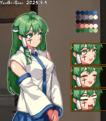 kochiya sanae and paseri (touhou and 1 more) drawn by ensei_(hrjpn8440fqg3cq)