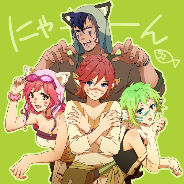 kaname buccaneer, makina nakajima, reina prowler, and messer ihlefeld (macross and 1 more) drawn by cero_(cerocero)