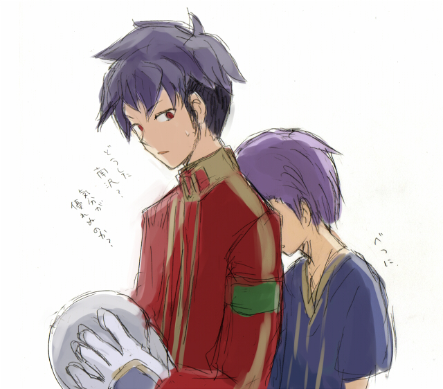 minamisawa atsushi and hyoudou tsukasa (inazuma eleven and 1 more) drawn by barufoa