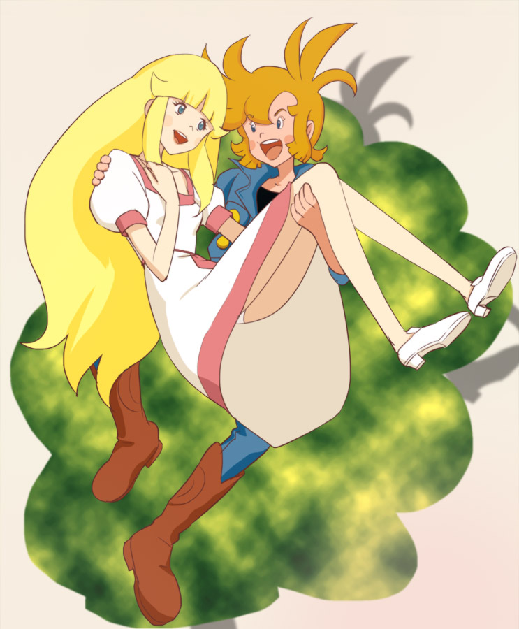 nina and paul (paul no miracle daisakusen) drawn by haruyama_kazunori