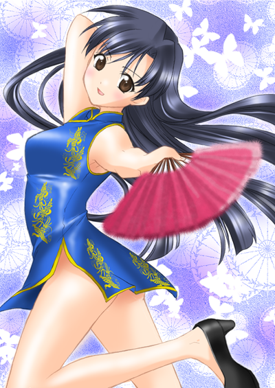 kisaragi chihaya (idolmaster and 1 more) drawn by itsuki_sayaka