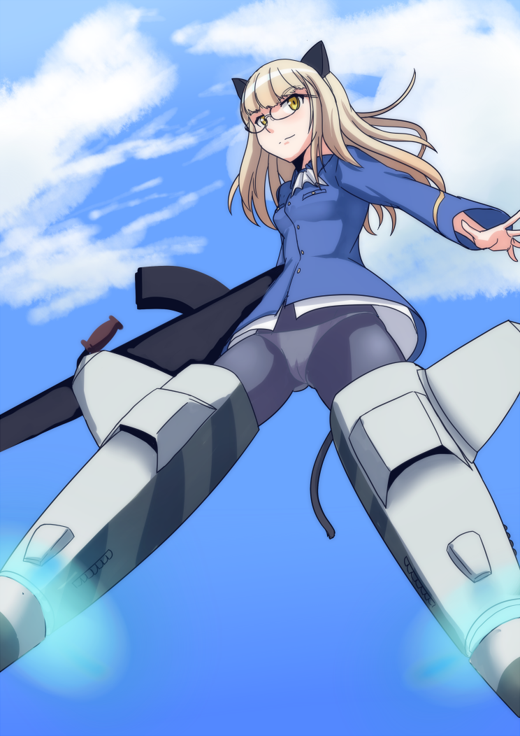 perrine h. clostermann (world witches series and 1 more) drawn by kunashiri_(etorofu)