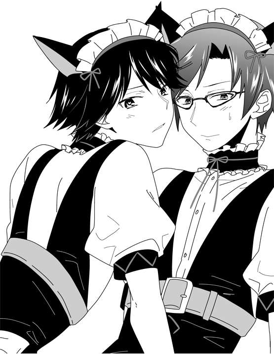 miyashiro takuru and itou shinji (chaos;child) drawn by ikuhashi_muiko