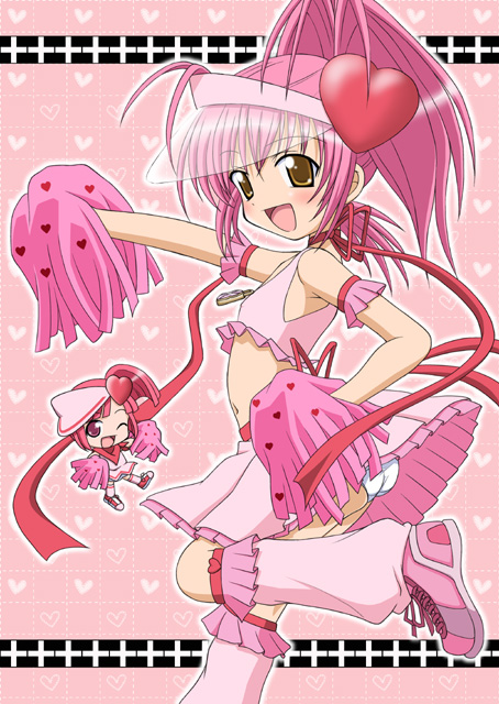 hinamori amu, amulet heart, and ran (shugo chara!) drawn by hirosue_maron