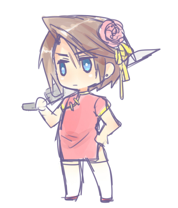 squall leonhart (final fantasy and 1 more) drawn by pentacle_dark