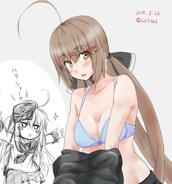 hibiki and tashkent (kantai collection) drawn by soil_7yi2i2s
