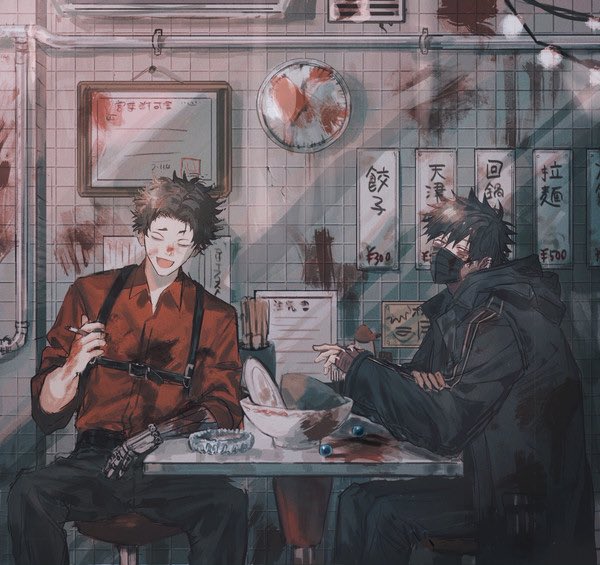 dabi and mr. compress (boku no hero academia) drawn by st31010