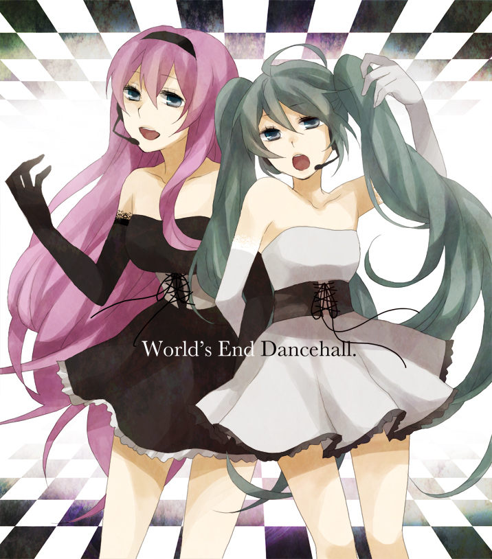 hatsune miku and megurine luka (vocaloid and 1 more) drawn by kiri_(lwp01_lav)