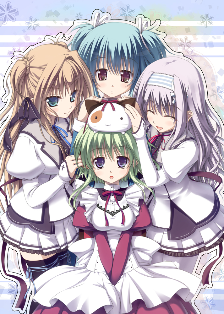sena airi, pan-nya, amaha miu, and angelina nanatsu sewell (mashiroiro symphony) drawn by kazami_haruki