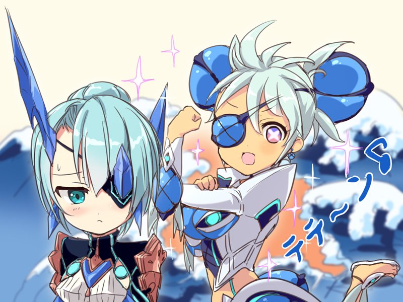 praxis and theory (xenoblade chronicles and 1 more) drawn by tavn