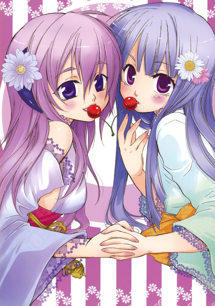 furude rika and hanyuu (higurashi no naku koro ni) drawn by momoyama_hinase