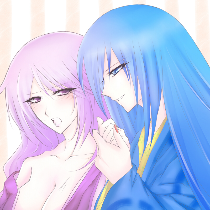 sei shounagon and murasaki shikibu (kimi no tame nara shineru) drawn by ao_(daisuki)