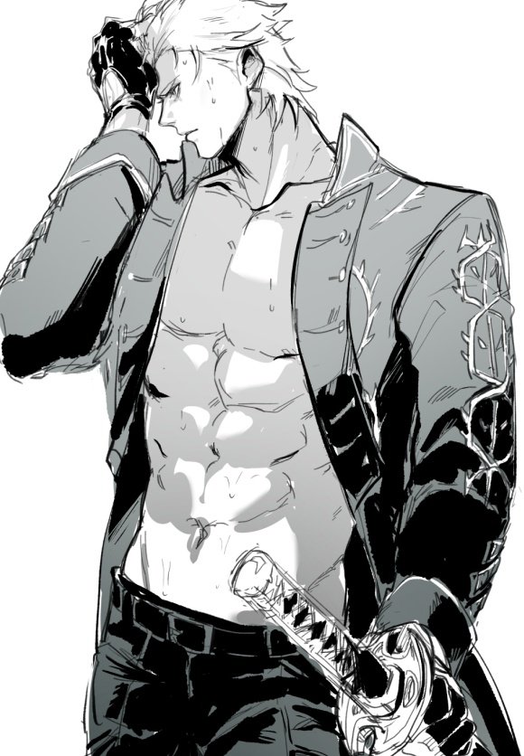 vergil (devil may cry and 1 more) drawn by minoxis