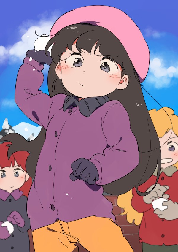 wendy testaburger, bebe stevens, and red mcarthur (south park) drawn by be_(ronironibebe)