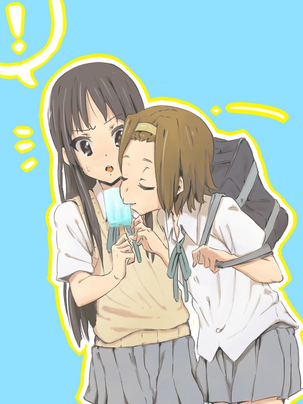 akiyama mio and tainaka ritsu (k-on!) drawn by girock