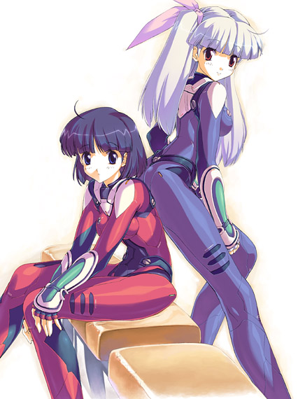 tena mcfaul and kirishima kyouko (original) drawn by uchiu_kazuma