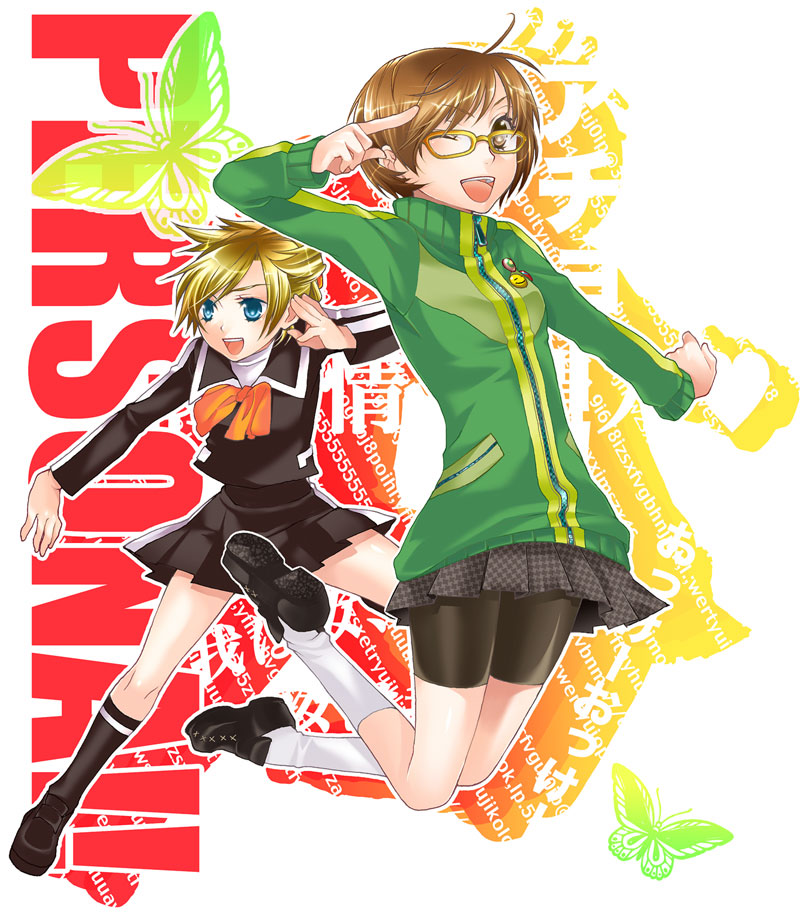 satonaka chie and lisa silverman (persona and 3 more) drawn by toriniku_(suikyou)
