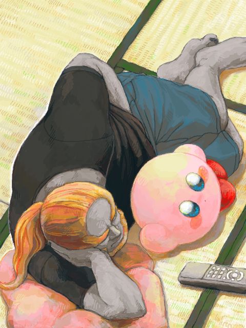 kirby and ganondorf (the legend of zelda and 2 more) drawn by lv.7