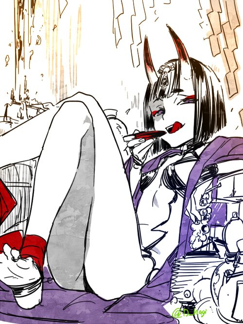 shuten douji (fate and 1 more) drawn by hagiwara_daisuke