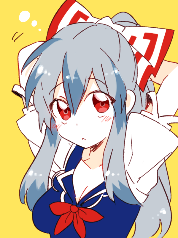 fujiwara no mokou and kamishirasawa keine (touhou) drawn by 6_(yuchae)