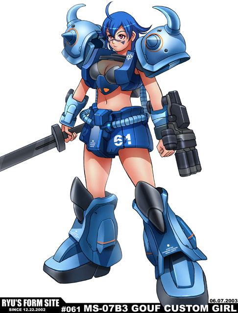 gouf custom (gundam and 1 more) drawn by ryu_(ryu's_form_site)