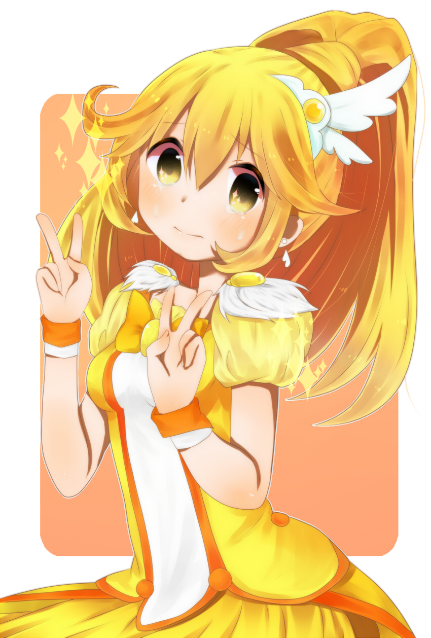 kise yayoi and cure peace (precure and 1 more) drawn by tp82n1r
