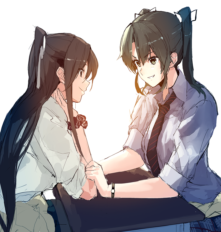zuikaku and katsuragi (kantai collection) drawn by ruuto_(sorufu)