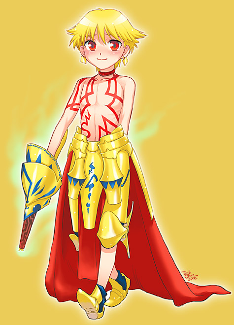 gilgamesh and child gilgamesh (fate and 1 more) drawn by task_owner