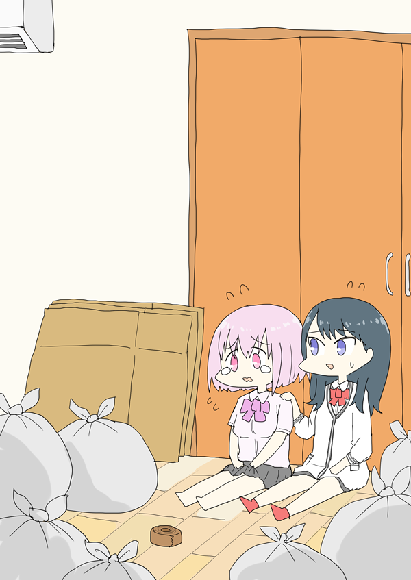takarada rikka and shinjou akane (gridman universe and 1 more) drawn by ashitaba_tomorou