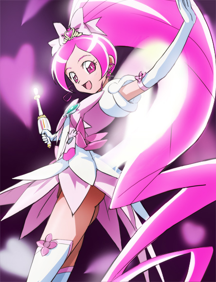 hanasaki tsubomi and cure blossom (precure and 1 more) drawn by haruyama_kazunori