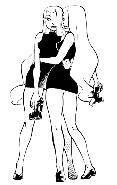 delia dennis, deidre dennis, and dee dee (dc comics and 2 more) drawn by ramb_chop
