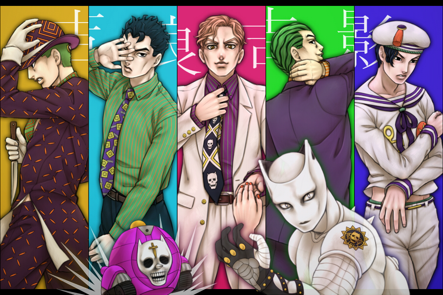 Kira Yoshikage Killer Queen Kawajiri Kosaku Kira Yoshikage And Sheer Heart Attack Jojo No Kimyou Na Bouken And 3 More Drawn By Ekuru Pixiv618303 Danbooru This is the jojo's bizarre adventure subreddit, and while the subreddit is named for part three: kira yoshikage killer queen kawajiri