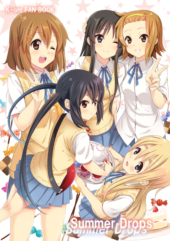 akiyama mio, nakano azusa, hirasawa yui, tainaka ritsu, and kotobuki tsumugi (k-on!) drawn by kitagawa_unagi