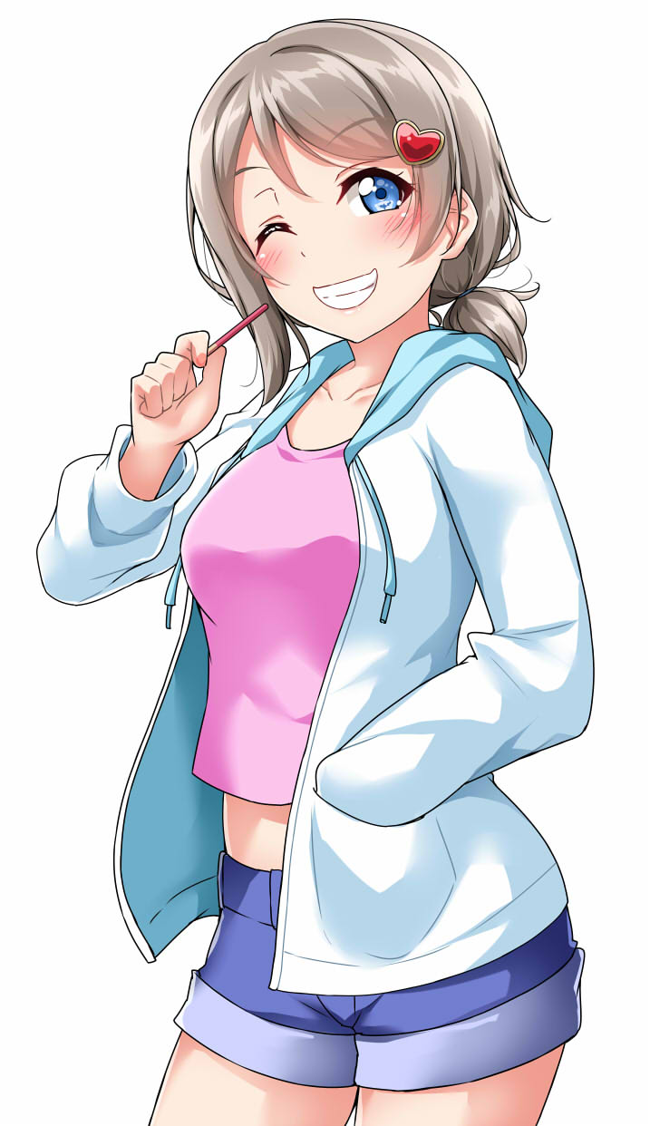 watanabe you (love live! and 1 more) drawn by yopparai_oni