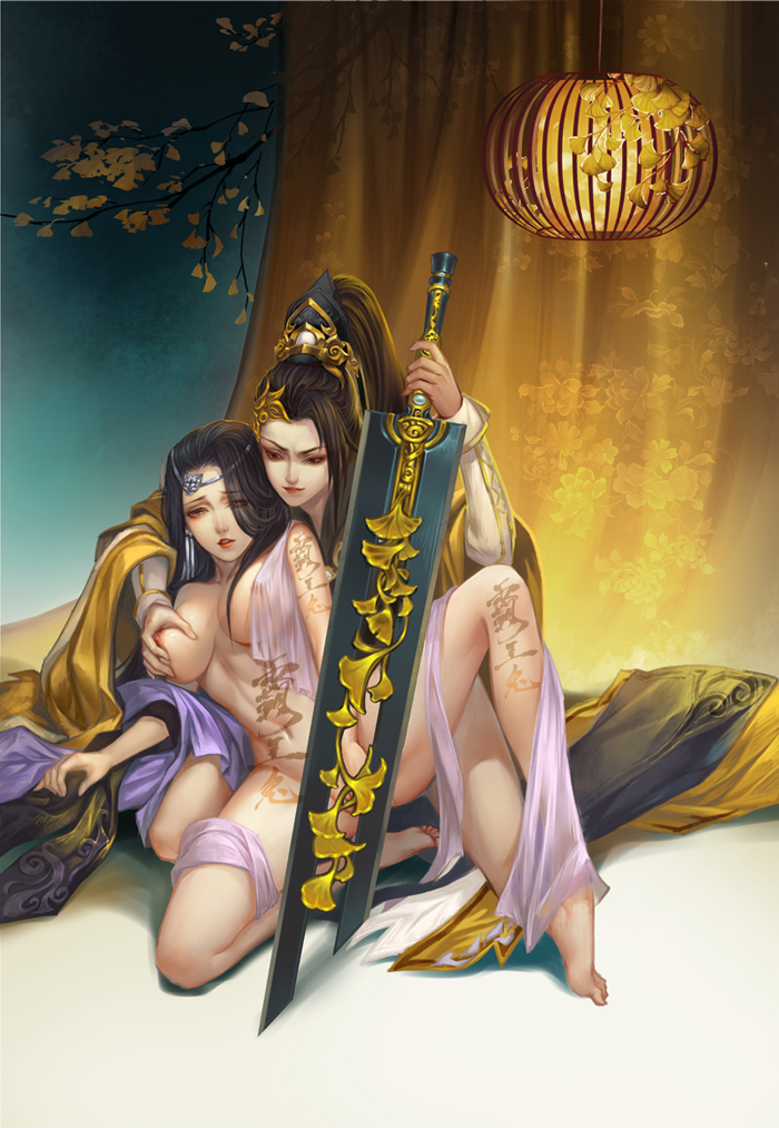 jianxia qingyuan and 1 more drawn by cony_(comicsun)