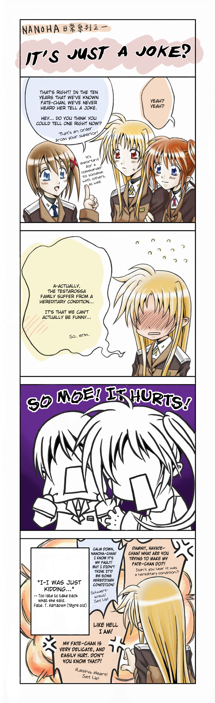 fate testarossa, takamachi nanoha, and yagami hayate (lyrical nanoha and 1 more)