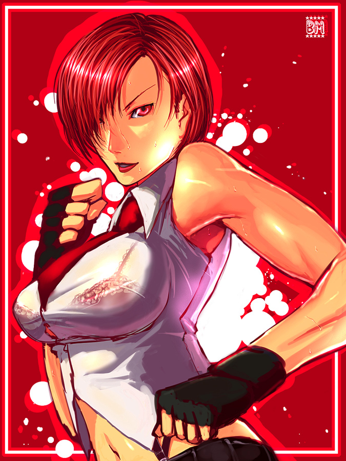vanessa (the king of fighters and 1 more) drawn by sawao