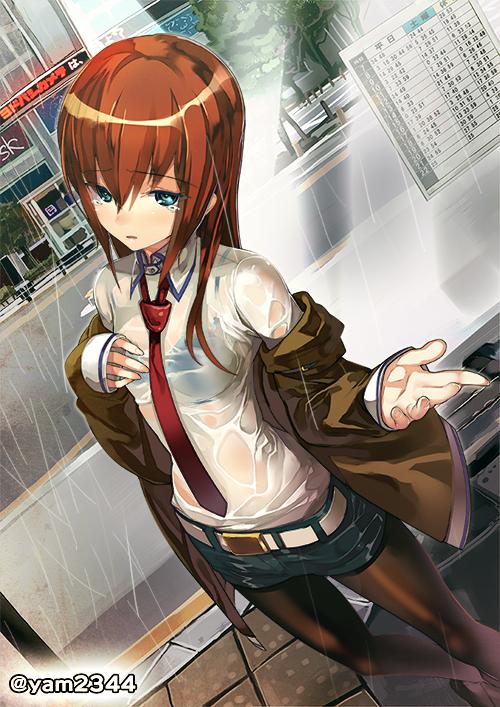 makise kurisu (science adventure and 1 more) drawn by yamacchi