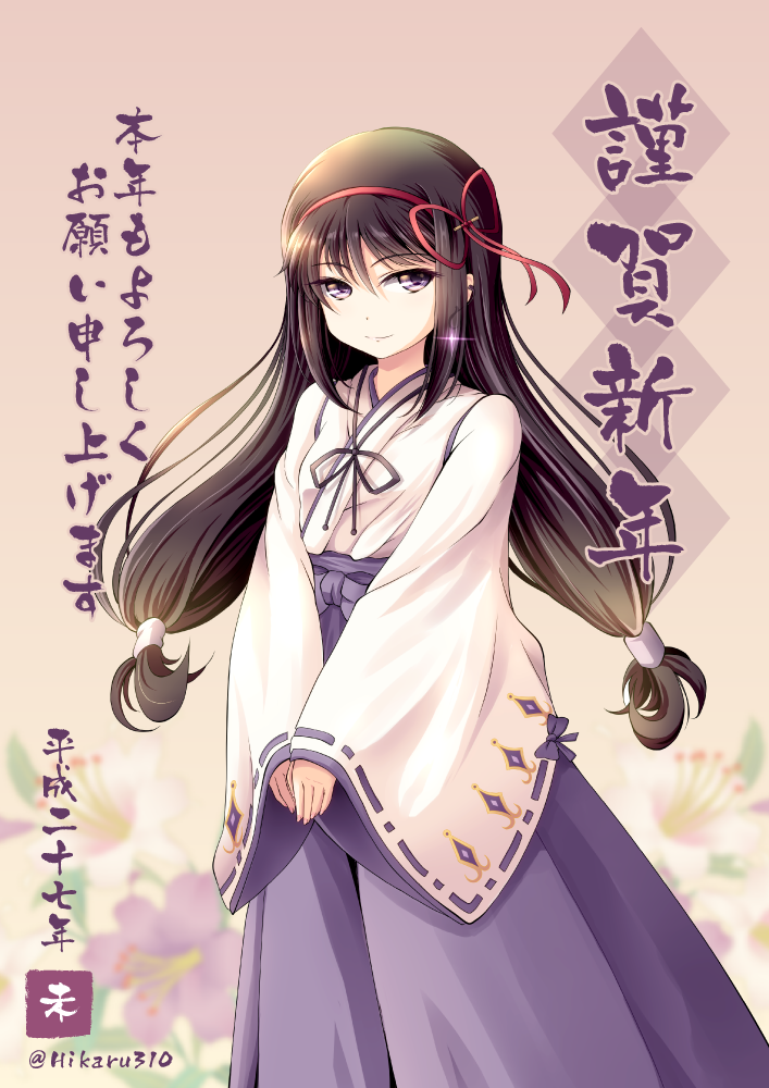 akemi homura (mahou shoujo madoka magica and 1 more) drawn by hikaru_310