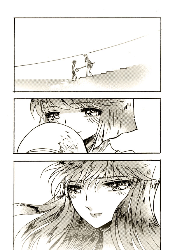 kido saori, pegasus seiya, and athena (saint seiya) drawn by akira-riku