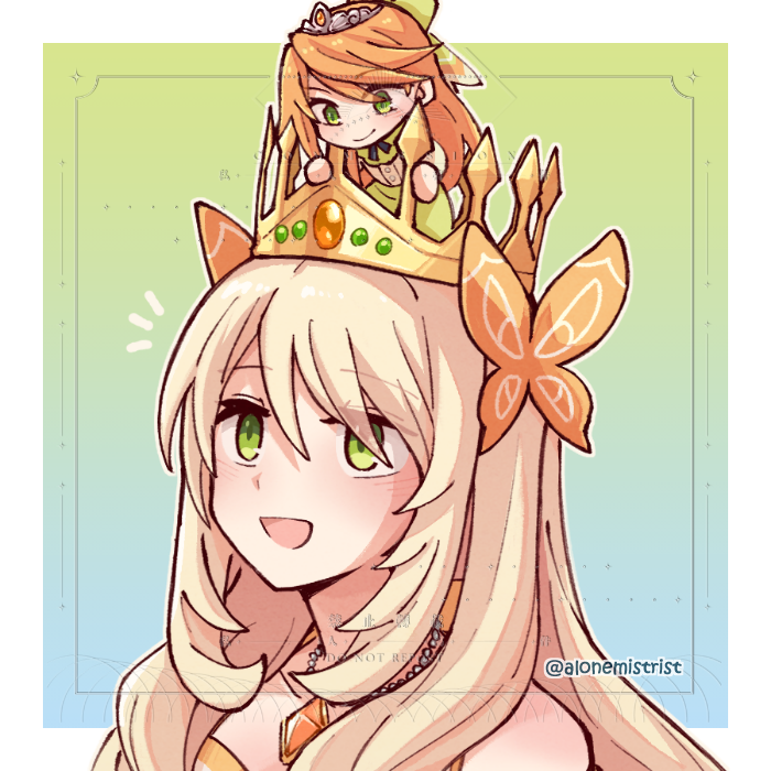 celine and etie (fire emblem and 1 more) drawn by alonemistrist